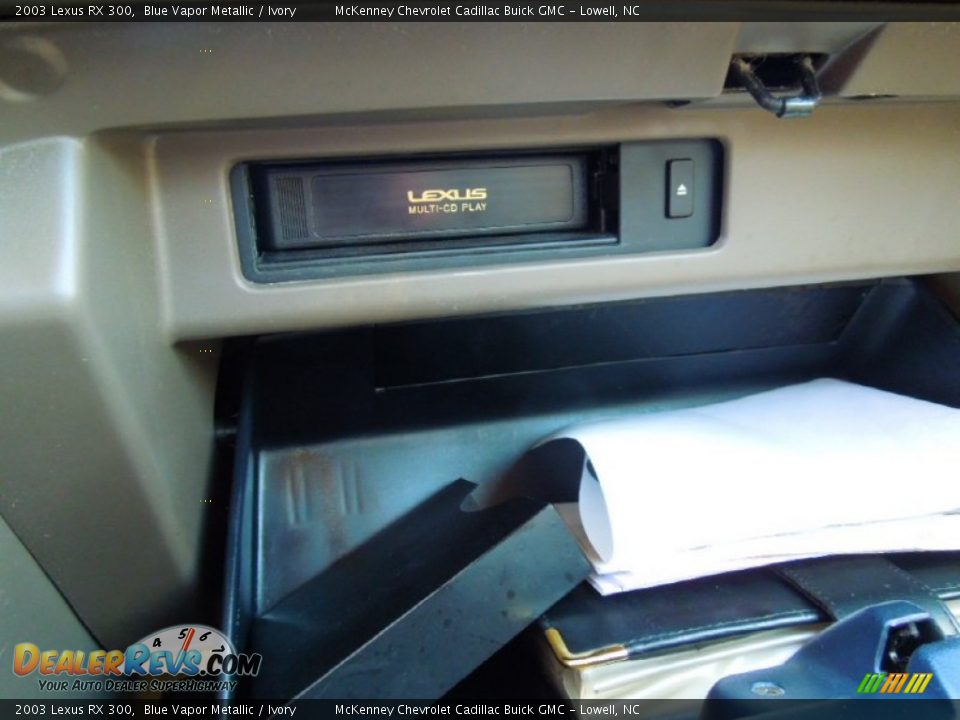 2003 Lexus RX 300 Blue Vapor Metallic / Ivory Photo #27