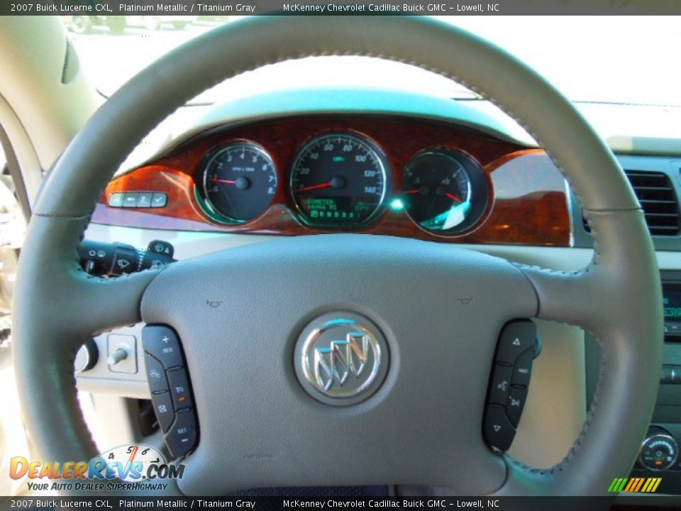 2007 Buick Lucerne CXL Platinum Metallic / Titanium Gray Photo #14