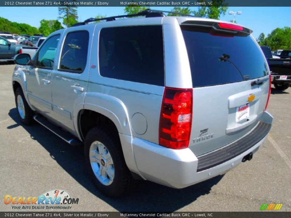2012 Chevrolet Tahoe Z71 4x4 Silver Ice Metallic / Ebony Photo #5