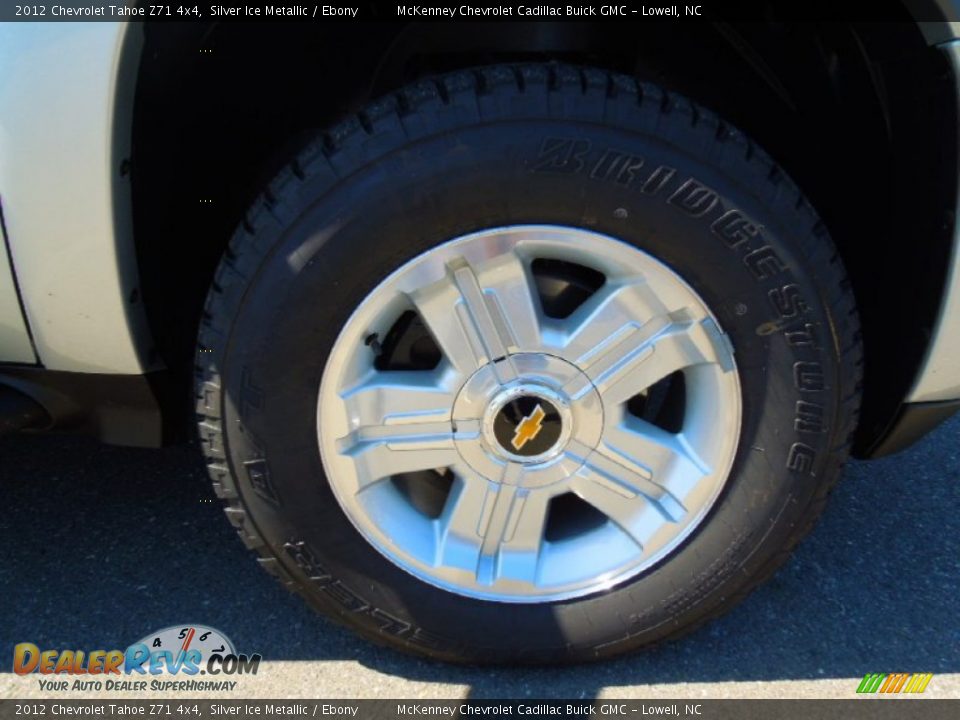 2012 Chevrolet Tahoe Z71 4x4 Silver Ice Metallic / Ebony Photo #29