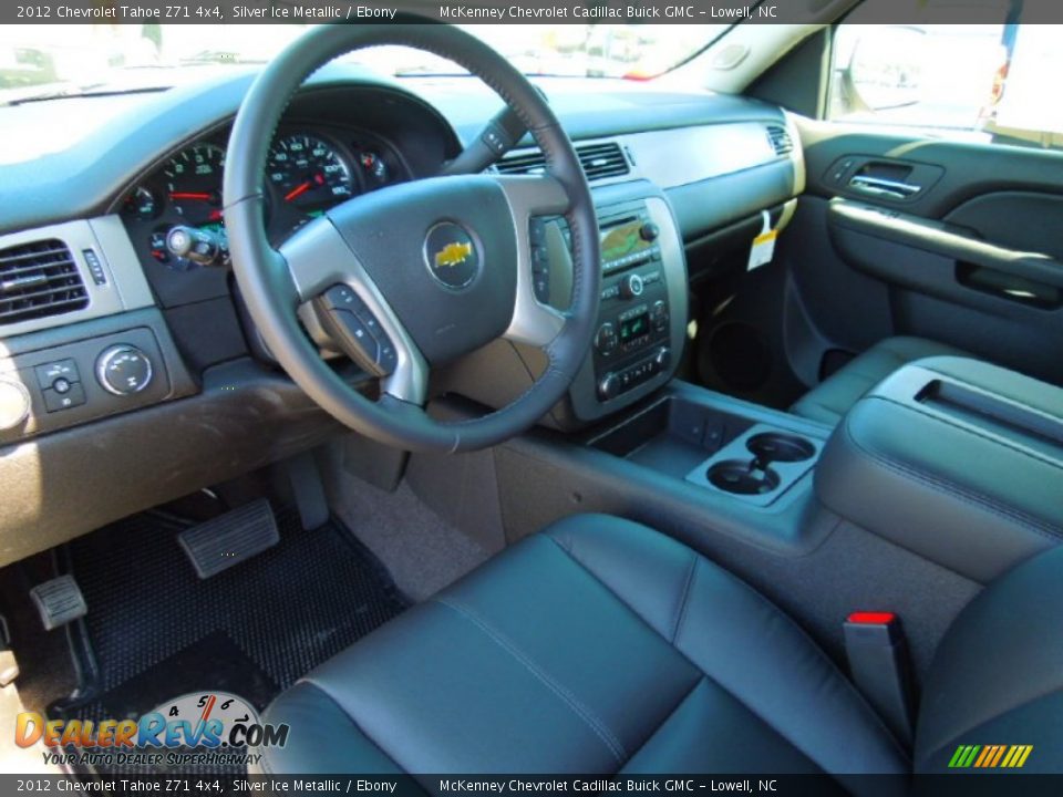 2012 Chevrolet Tahoe Z71 4x4 Silver Ice Metallic / Ebony Photo #31