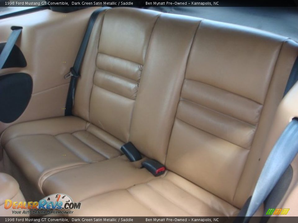 Rear Seat of 1998 Ford Mustang GT Convertible Photo #8