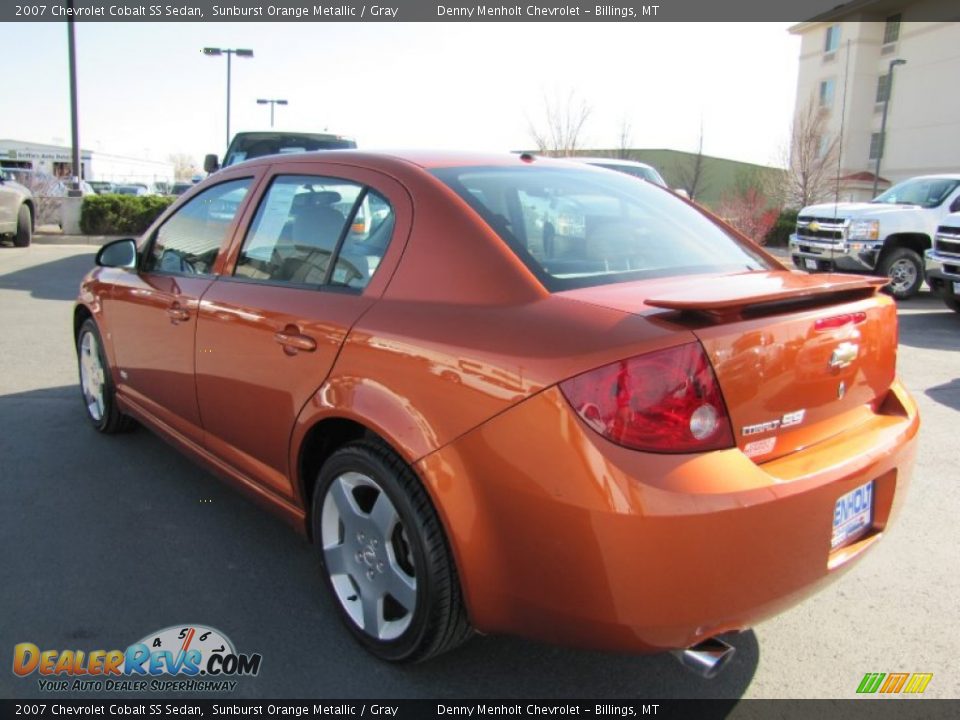 2007 Chevrolet Cobalt SS Sedan Sunburst Orange Metallic / Gray Photo #5