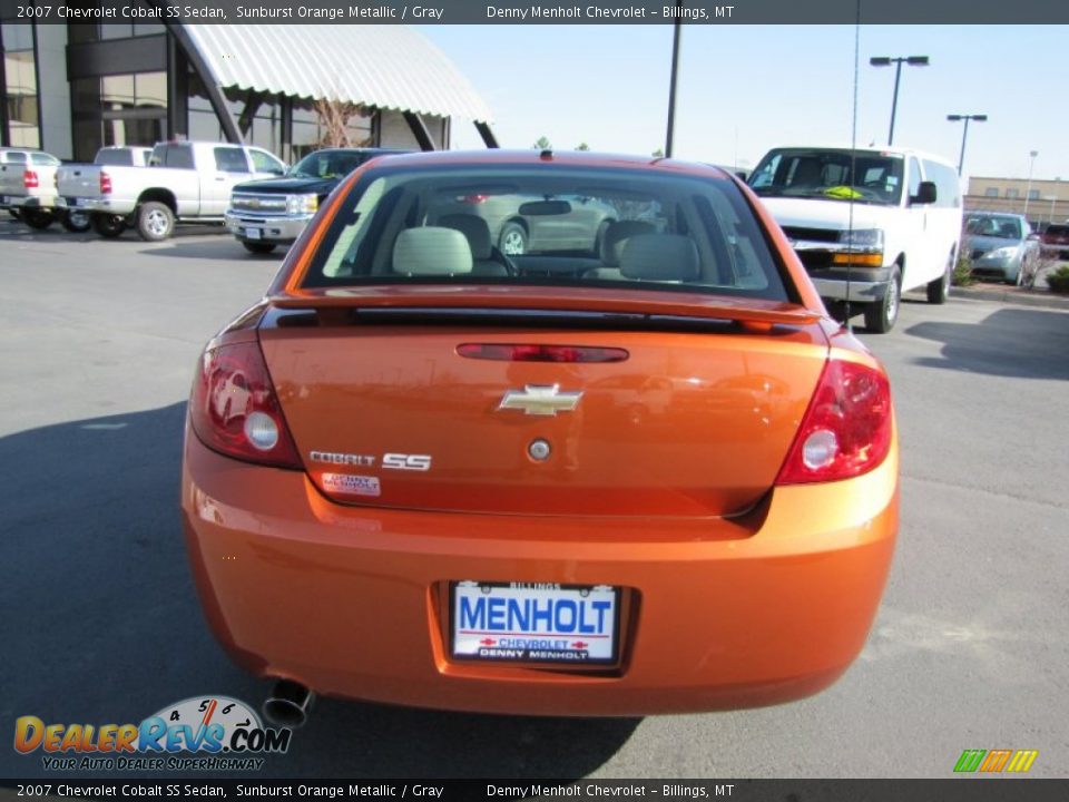 2007 Chevrolet Cobalt SS Sedan Sunburst Orange Metallic / Gray Photo #6