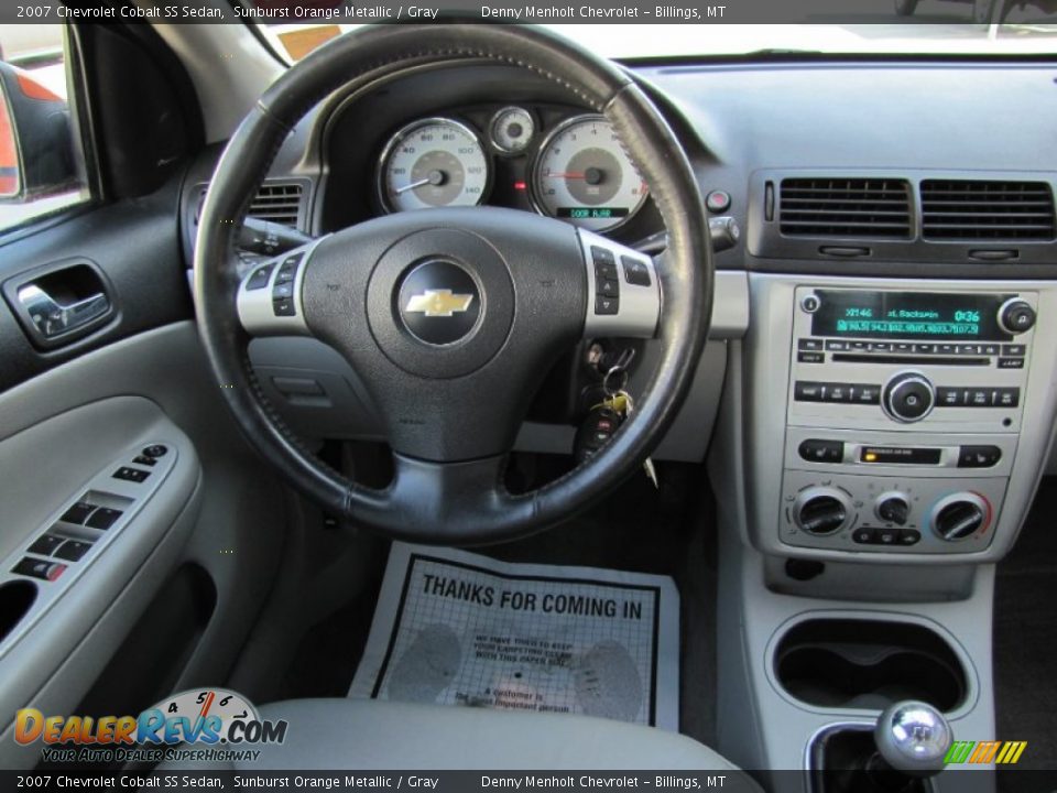 2007 Chevrolet Cobalt SS Sedan Sunburst Orange Metallic / Gray Photo #9