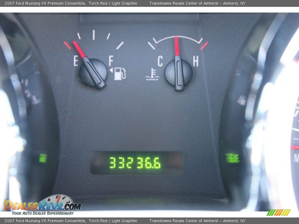 2007 Ford Mustang V6 Premium Convertible Torch Red / Light Graphite Photo #3