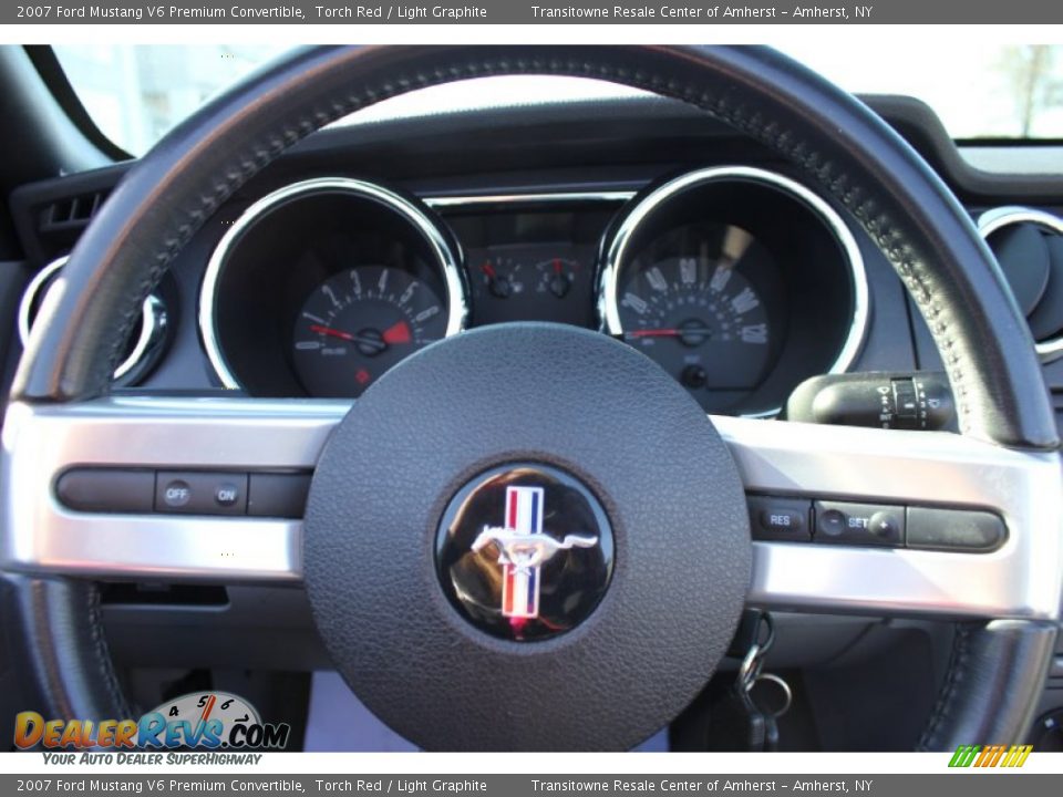 2007 Ford Mustang V6 Premium Convertible Torch Red / Light Graphite Photo #5