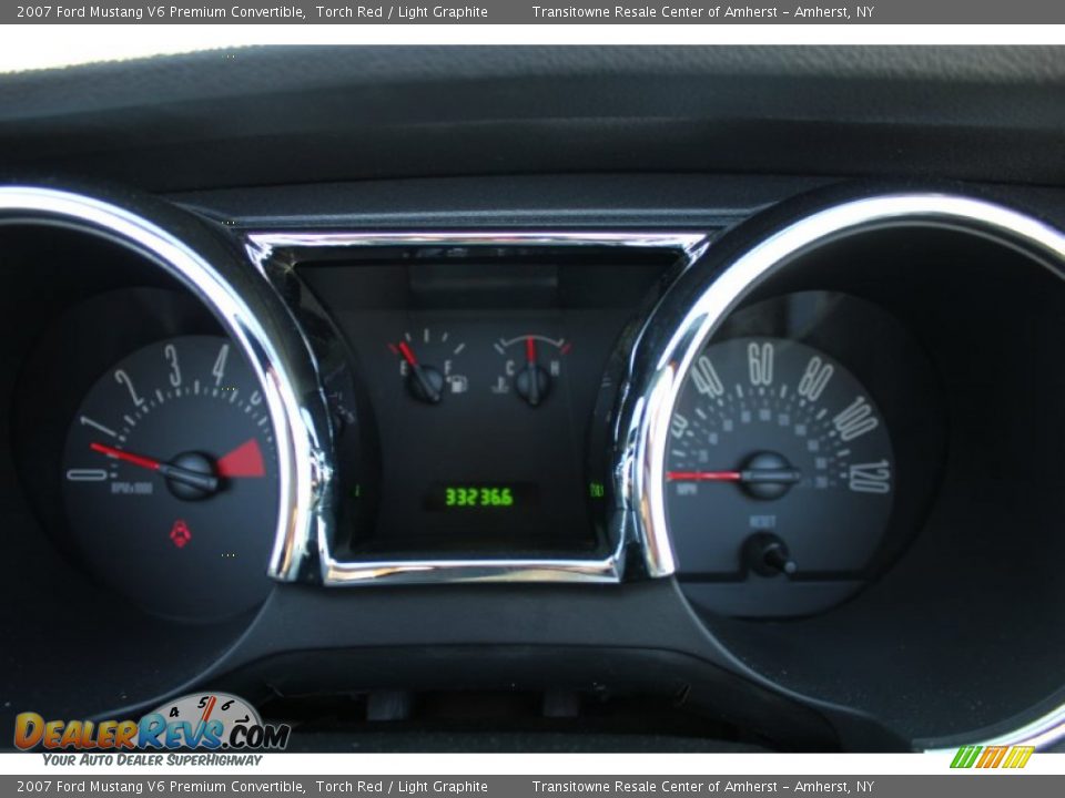 2007 Ford Mustang V6 Premium Convertible Torch Red / Light Graphite Photo #6