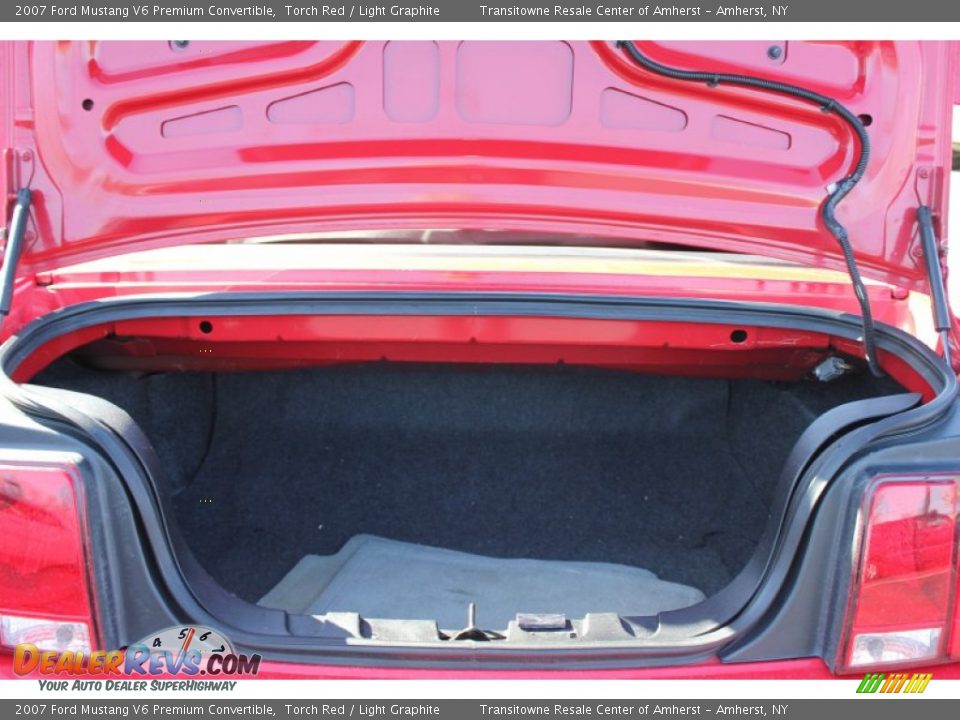 2007 Ford Mustang V6 Premium Convertible Torch Red / Light Graphite Photo #11
