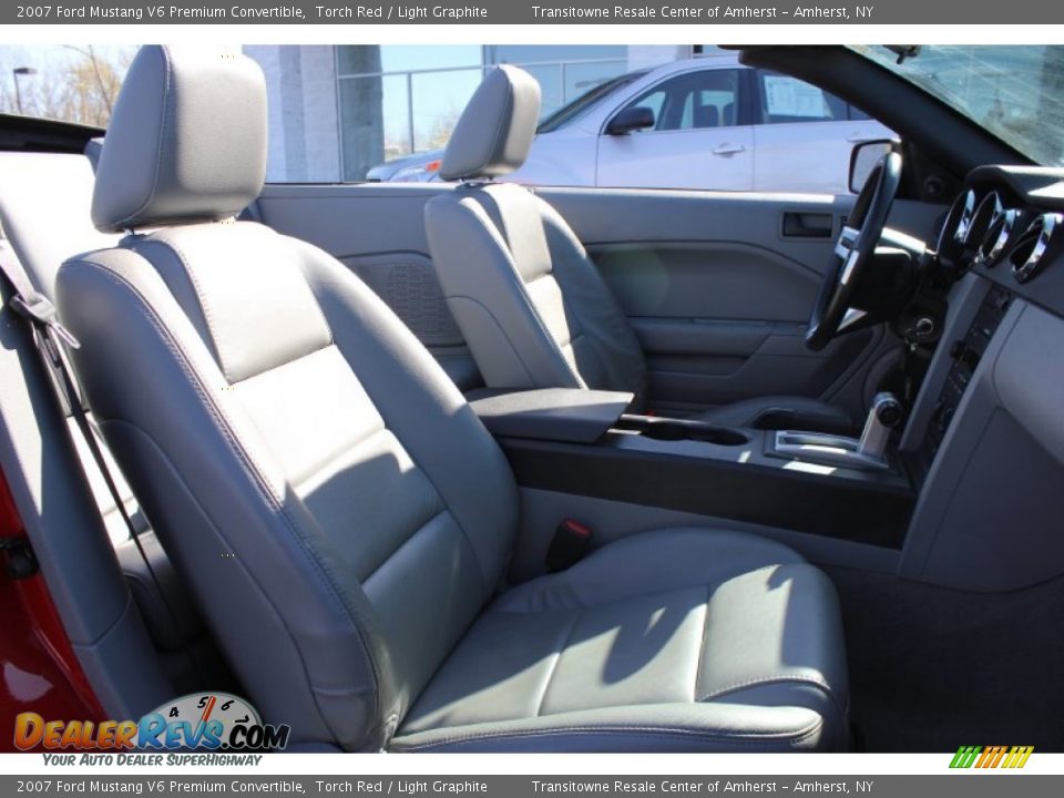2007 Ford Mustang V6 Premium Convertible Torch Red / Light Graphite Photo #14