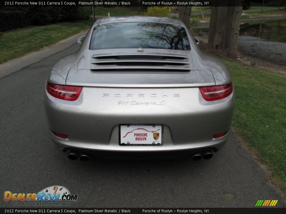 2012 Porsche New 911 Carrera S Coupe Platinum Silver Metallic / Black Photo #5