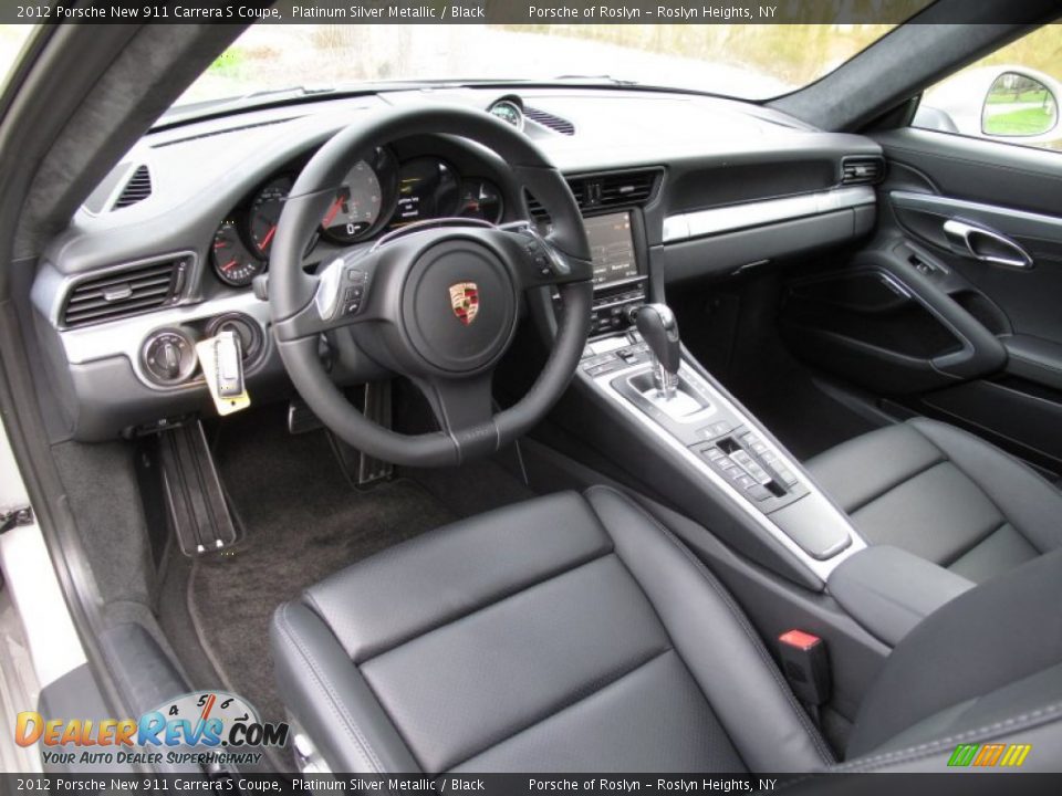 Black Interior - 2012 Porsche New 911 Carrera S Coupe Photo #11