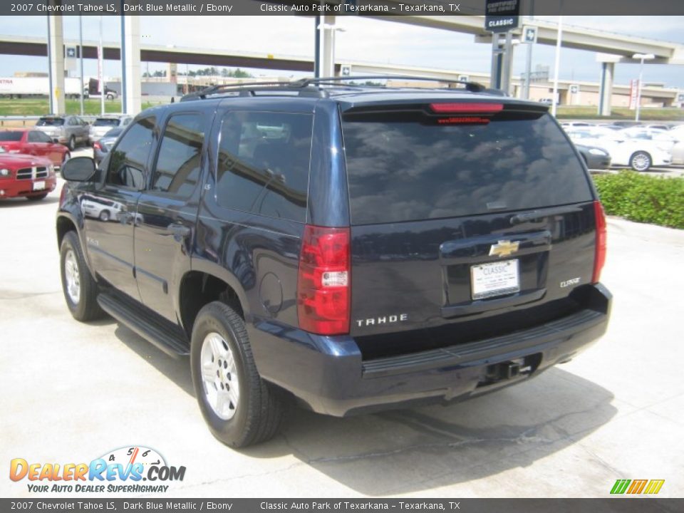 2007 Chevrolet Tahoe LS Dark Blue Metallic / Ebony Photo #3