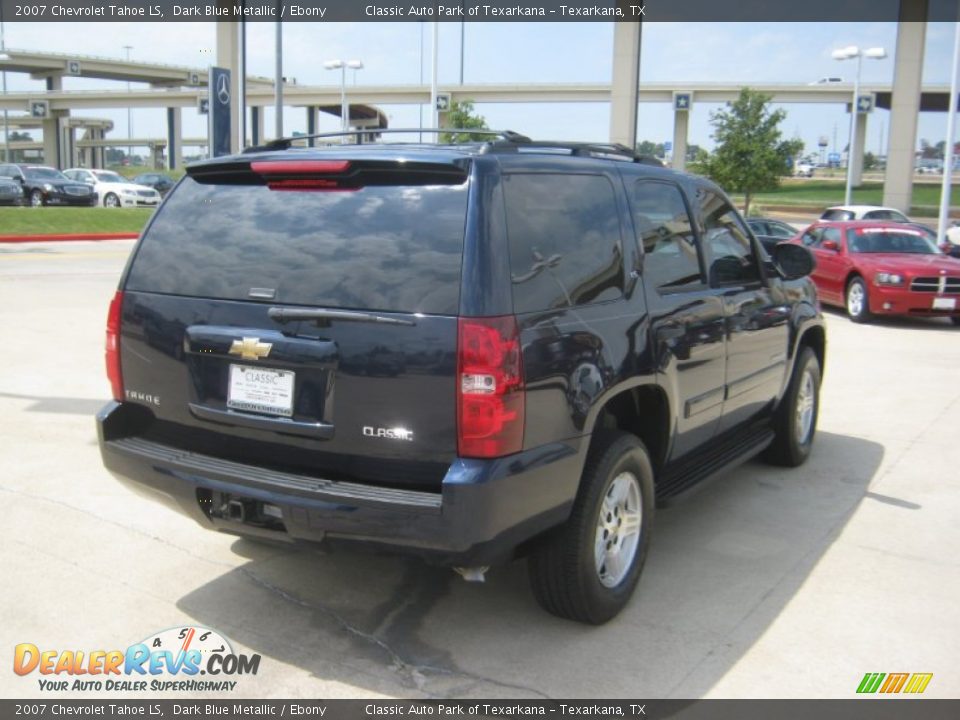 2007 Chevrolet Tahoe LS Dark Blue Metallic / Ebony Photo #5