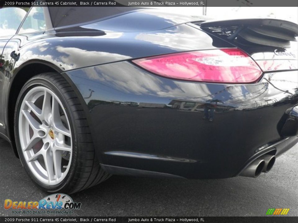 2009 Porsche 911 Carrera 4S Cabriolet Black / Carrera Red Photo #8