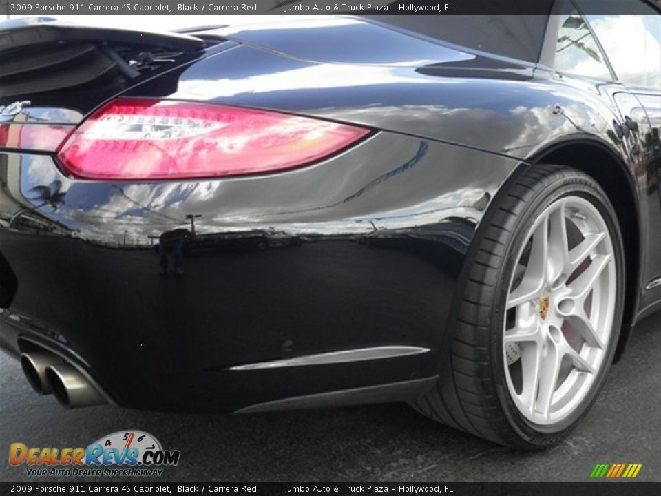 2009 Porsche 911 Carrera 4S Cabriolet Black / Carrera Red Photo #10