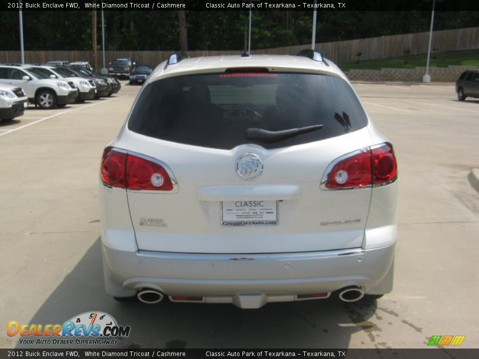 2012 Buick Enclave FWD White Diamond Tricoat / Cashmere Photo #4