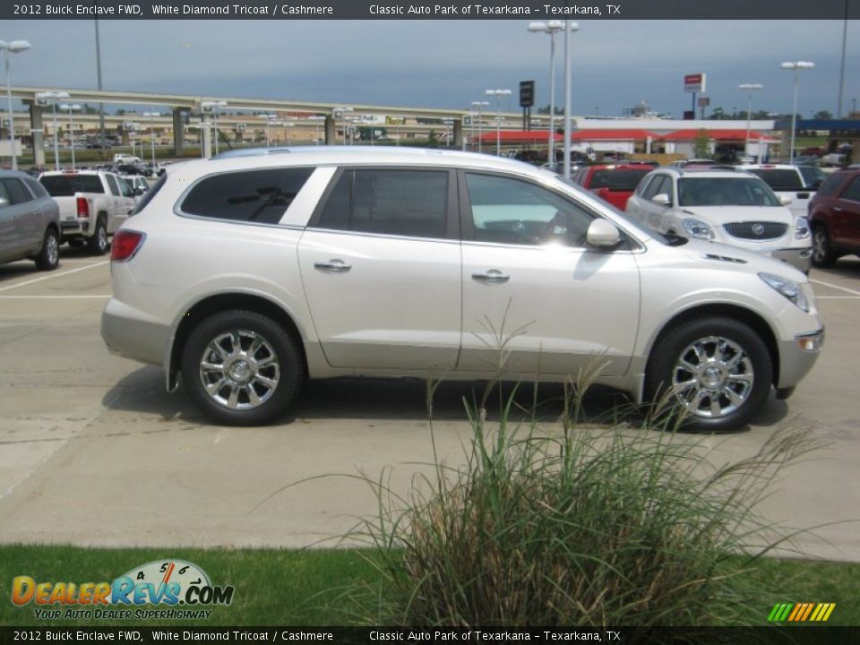2012 Buick Enclave FWD White Diamond Tricoat / Cashmere Photo #6