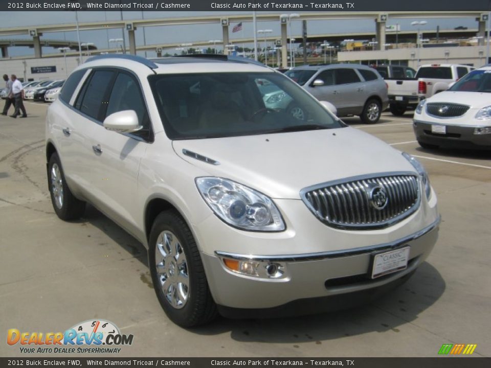 2012 Buick Enclave FWD White Diamond Tricoat / Cashmere Photo #7