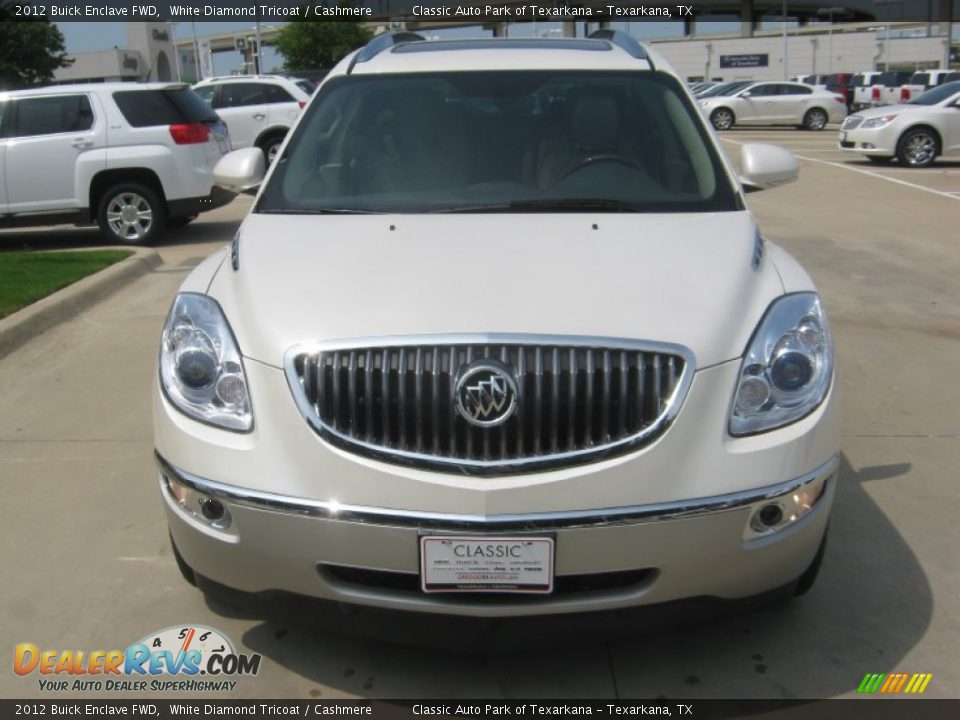 2012 Buick Enclave FWD White Diamond Tricoat / Cashmere Photo #8