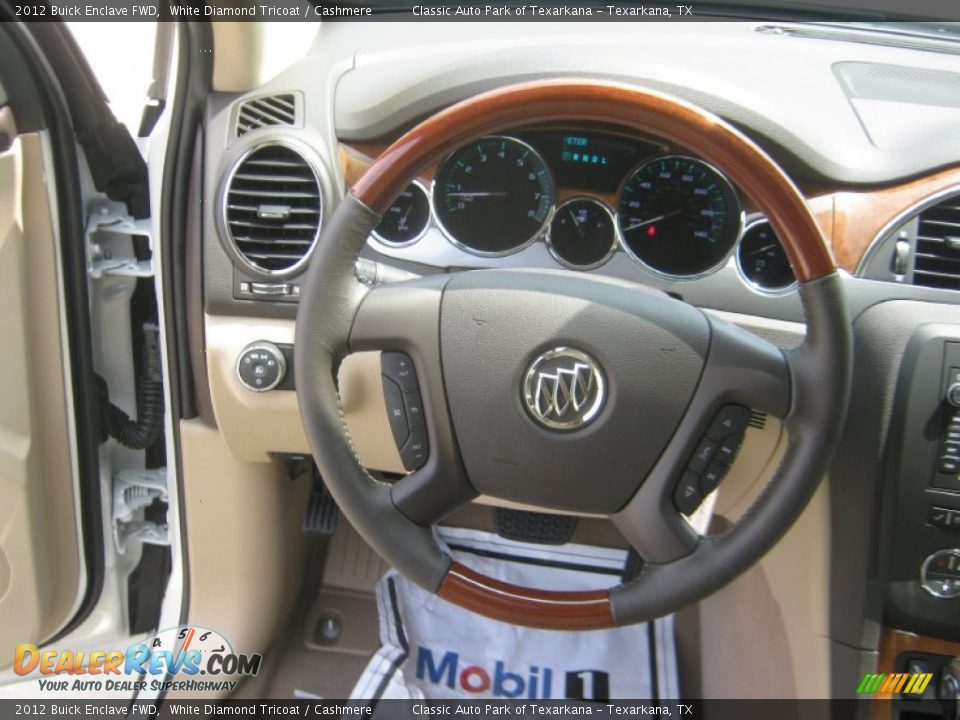 2012 Buick Enclave FWD White Diamond Tricoat / Cashmere Photo #10