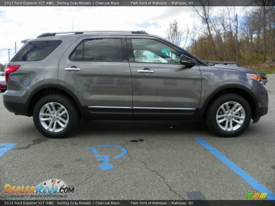 2013 Ford Explorer XLT 4WD Sterling Gray Metallic / Charcoal Black Photo #5