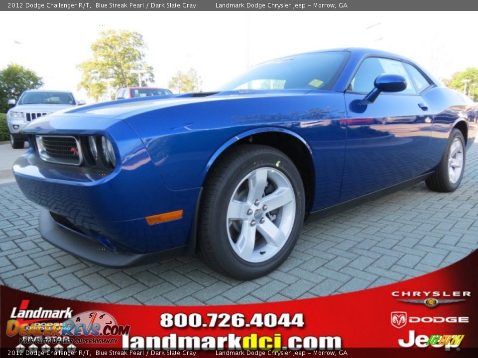 2012 Dodge Challenger R/T Blue Streak Pearl / Dark Slate Gray Photo #1