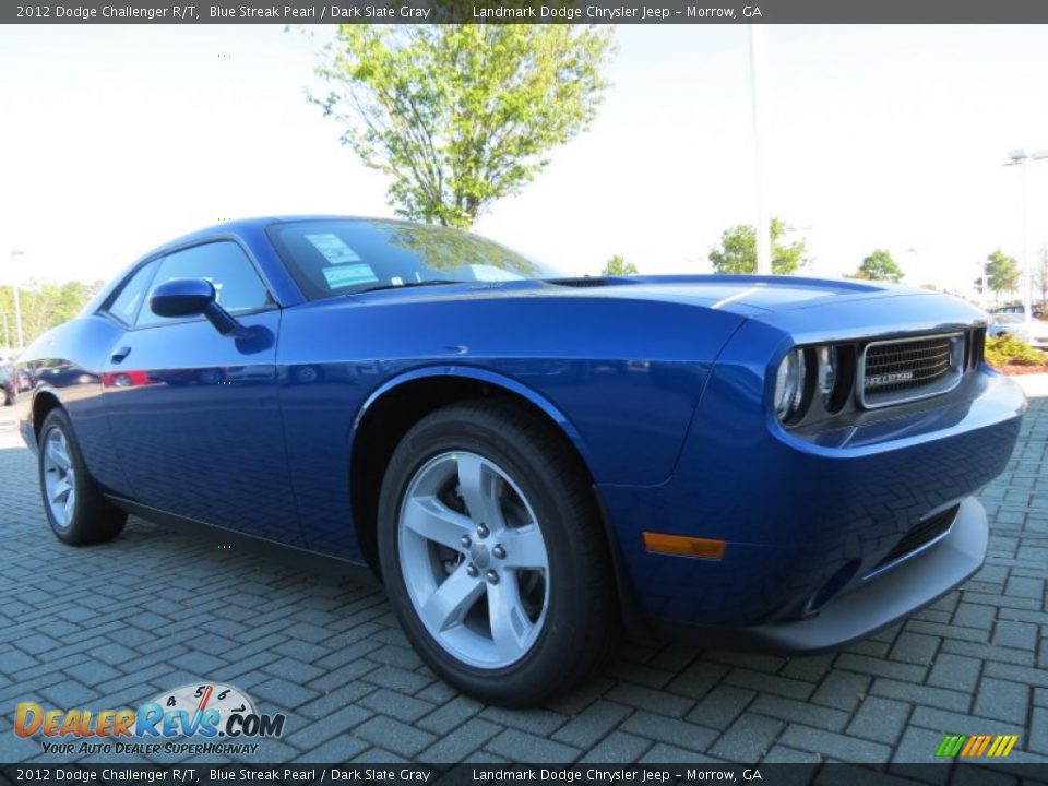 2012 Dodge Challenger R/T Blue Streak Pearl / Dark Slate Gray Photo #4