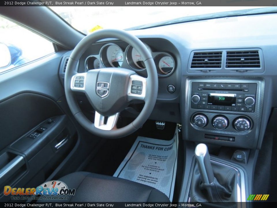 2012 Dodge Challenger R/T Blue Streak Pearl / Dark Slate Gray Photo #10