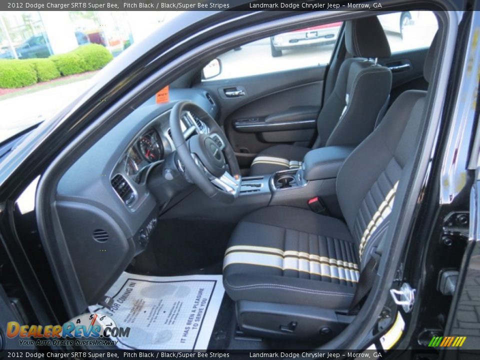 Black/Super Bee Stripes Interior - 2012 Dodge Charger SRT8 Super Bee Photo #8