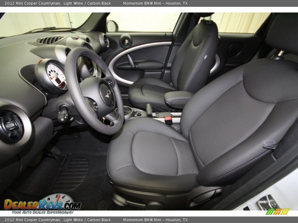 2012 Mini Cooper Countryman Light White / Carbon Black Photo #3