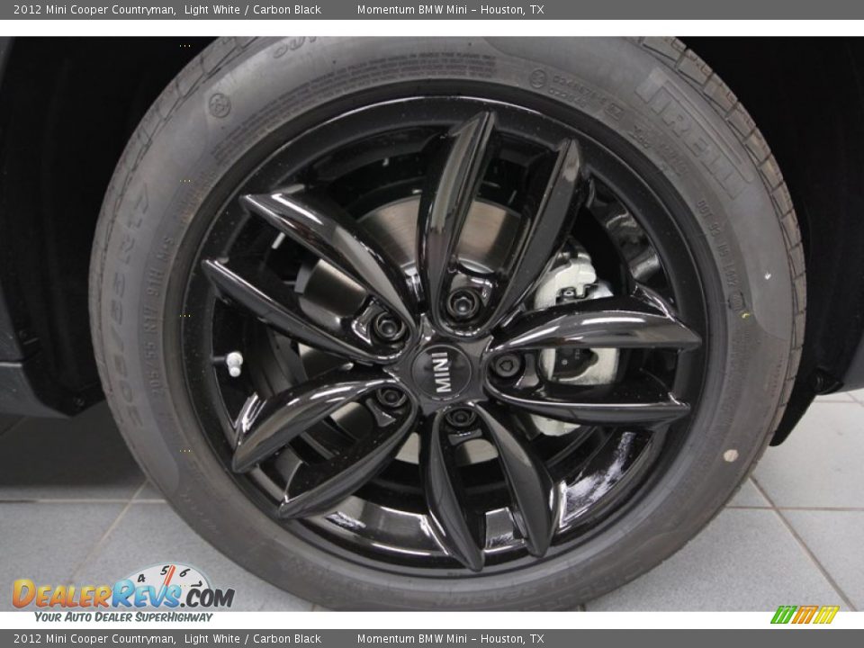 2012 Mini Cooper Countryman Light White / Carbon Black Photo #9