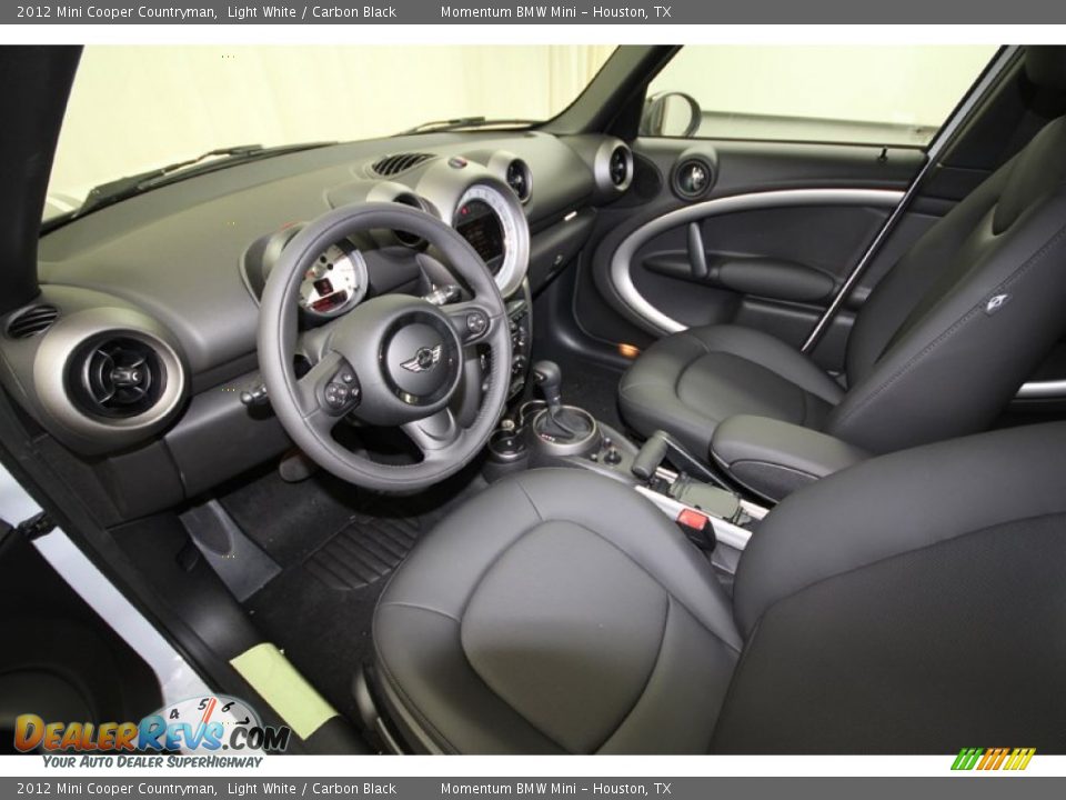 2012 Mini Cooper Countryman Light White / Carbon Black Photo #11