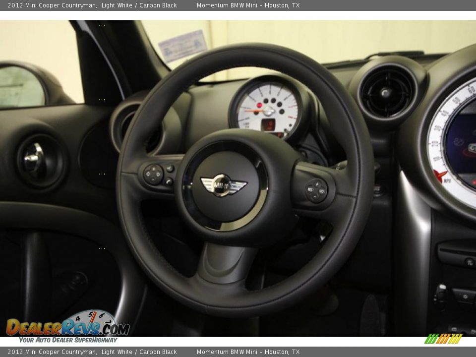 2012 Mini Cooper Countryman Light White / Carbon Black Photo #25