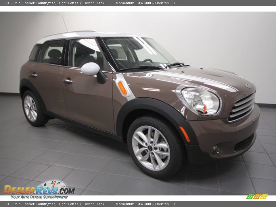 2012 Mini Cooper Countryman Light Coffee / Carbon Black Photo #1