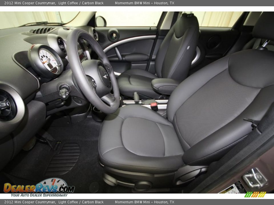 2012 Mini Cooper Countryman Light Coffee / Carbon Black Photo #3
