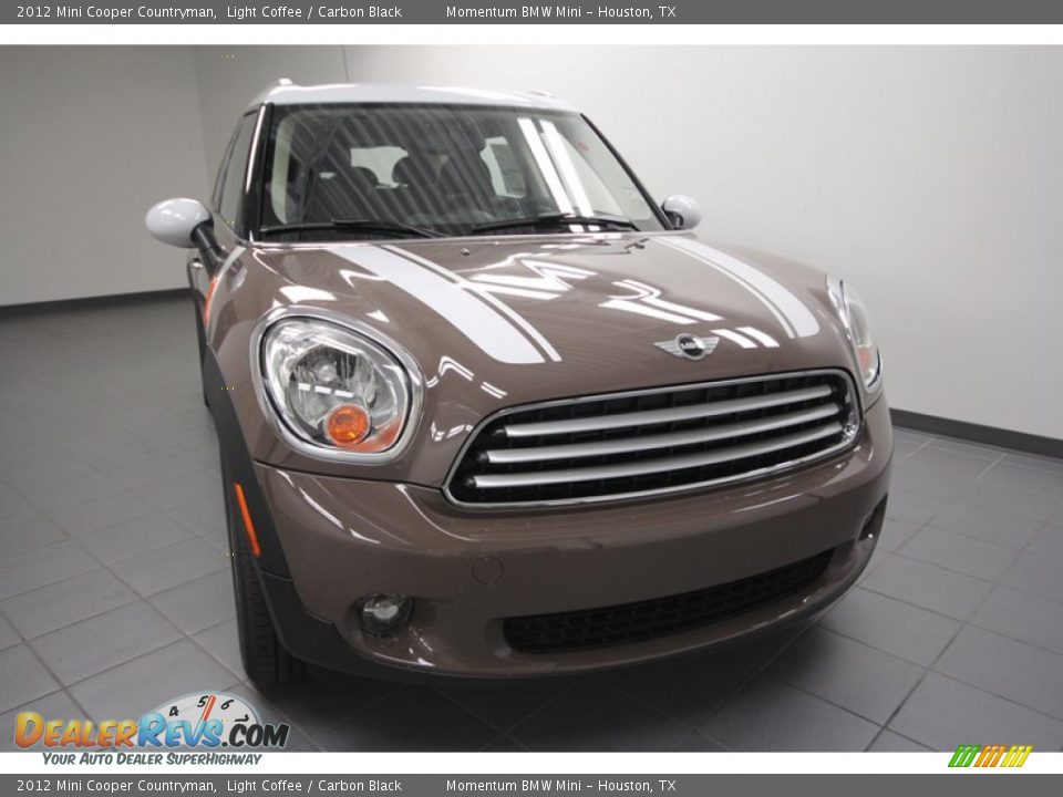 2012 Mini Cooper Countryman Light Coffee / Carbon Black Photo #5