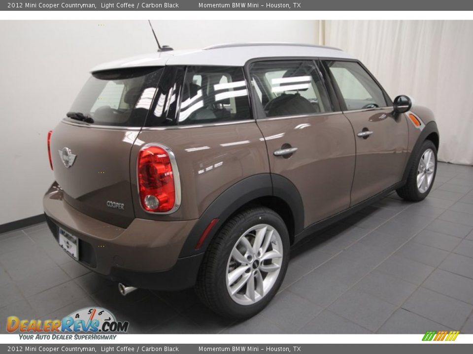 2012 Mini Cooper Countryman Light Coffee / Carbon Black Photo #7