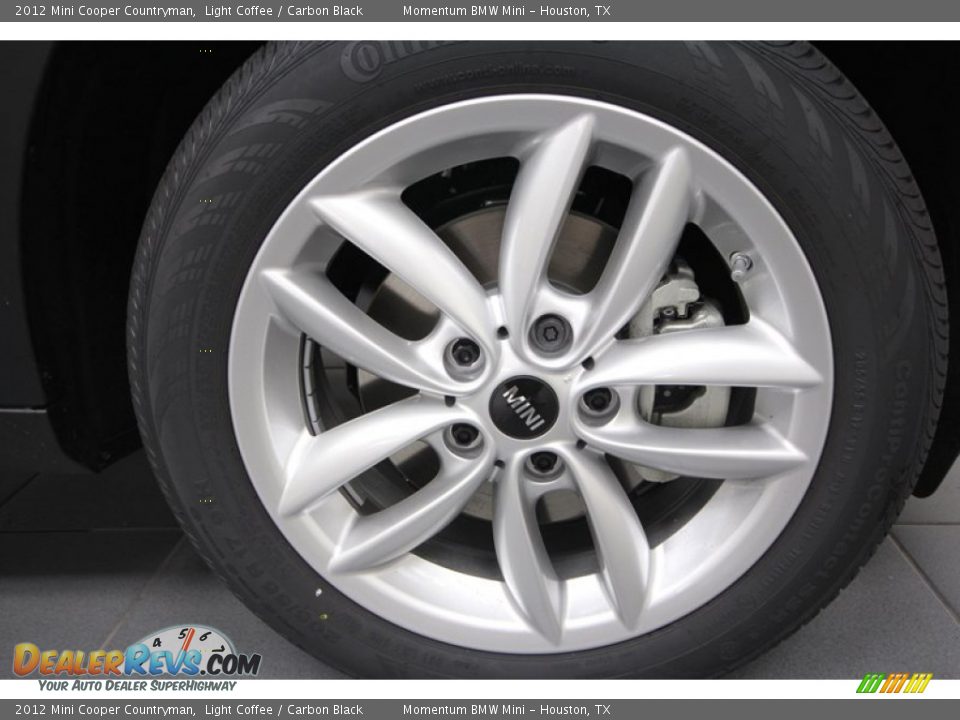 2012 Mini Cooper Countryman Light Coffee / Carbon Black Photo #10