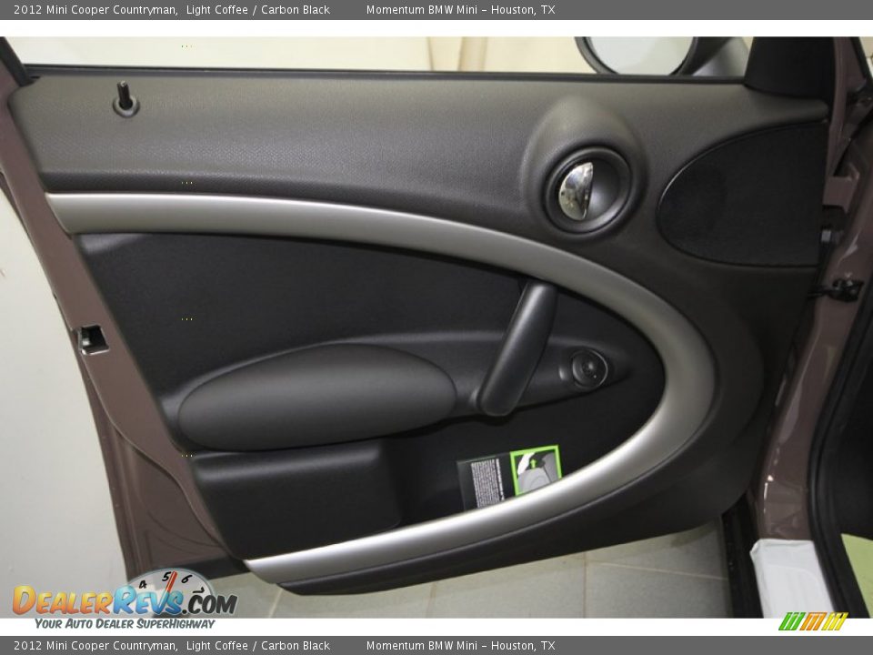 2012 Mini Cooper Countryman Light Coffee / Carbon Black Photo #12