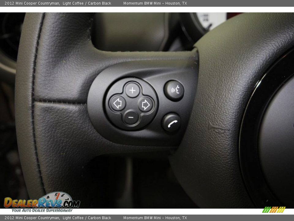 2012 Mini Cooper Countryman Light Coffee / Carbon Black Photo #21