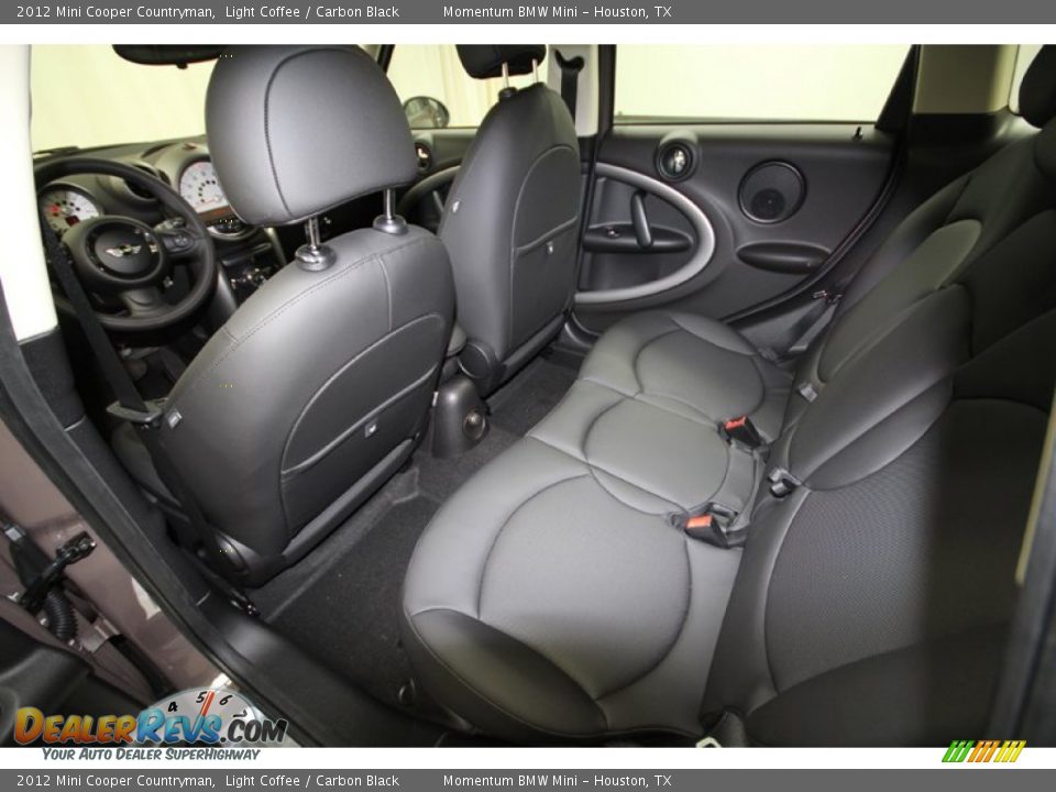2012 Mini Cooper Countryman Light Coffee / Carbon Black Photo #22