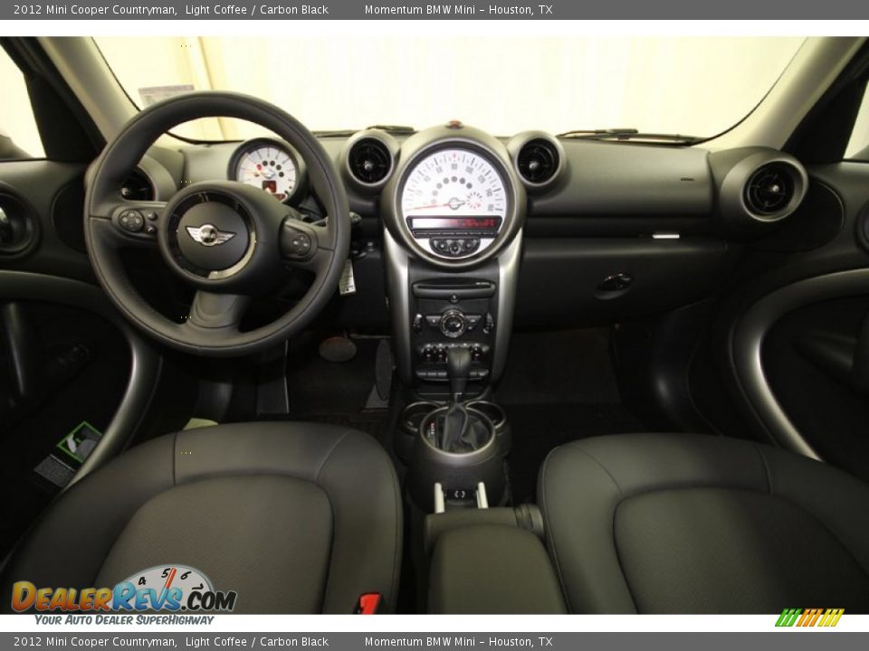 2012 Mini Cooper Countryman Light Coffee / Carbon Black Photo #24