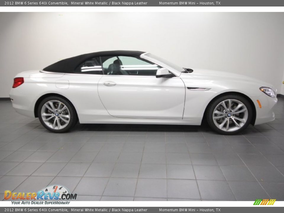 Mineral White Metallic 2012 BMW 6 Series 640i Convertible Photo #2