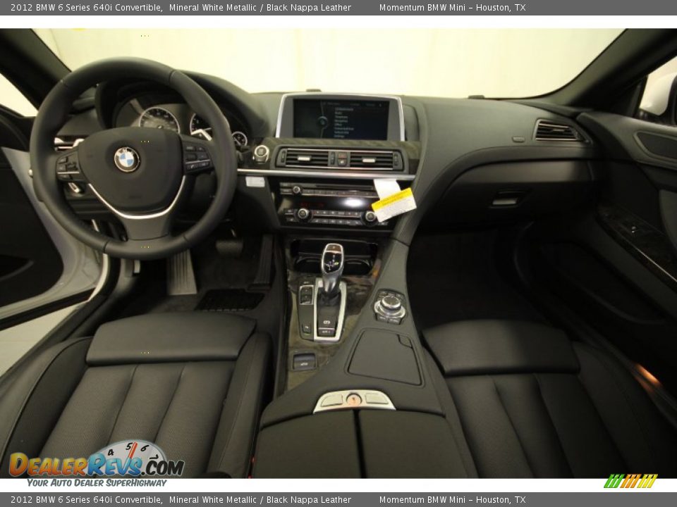 2012 BMW 6 Series 640i Convertible Mineral White Metallic / Black Nappa Leather Photo #4