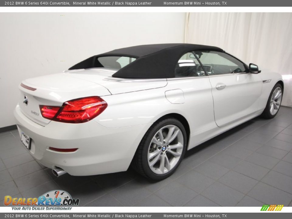 Mineral White Metallic 2012 BMW 6 Series 640i Convertible Photo #9