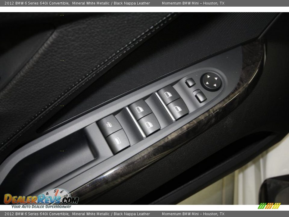 2012 BMW 6 Series 640i Convertible Mineral White Metallic / Black Nappa Leather Photo #15