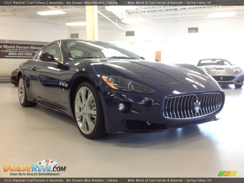 2012 Maserati GranTurismo S Automatic Blu Oceano (Blue Metallic) / Sabbia Photo #1