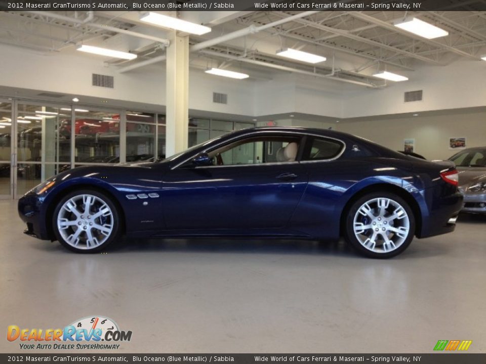 2012 Maserati GranTurismo S Automatic Blu Oceano (Blue Metallic) / Sabbia Photo #4