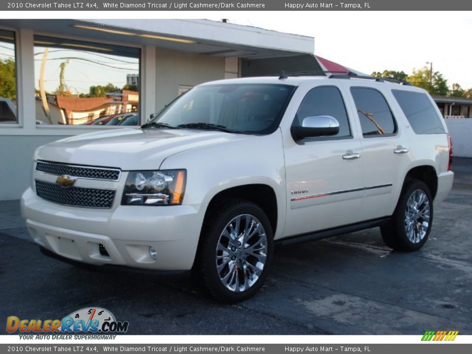 2010 Chevrolet Tahoe LTZ 4x4 White Diamond Tricoat / Light Cashmere/Dark Cashmere Photo #1
